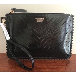 🆕 Victoria’s Secret Black Fancy Wristlet w/ Tags